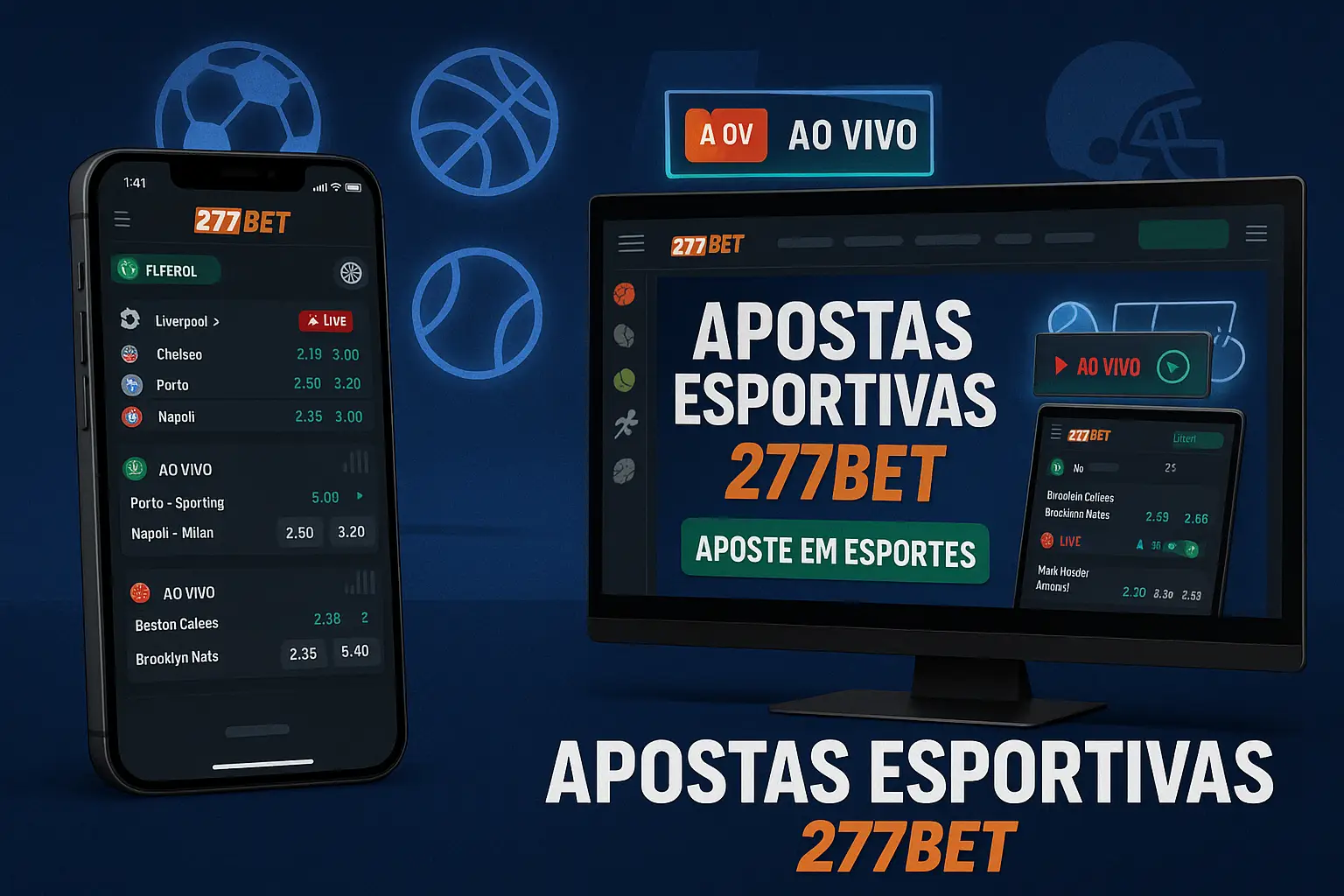 Apostas esportivas no cassino online 277BET