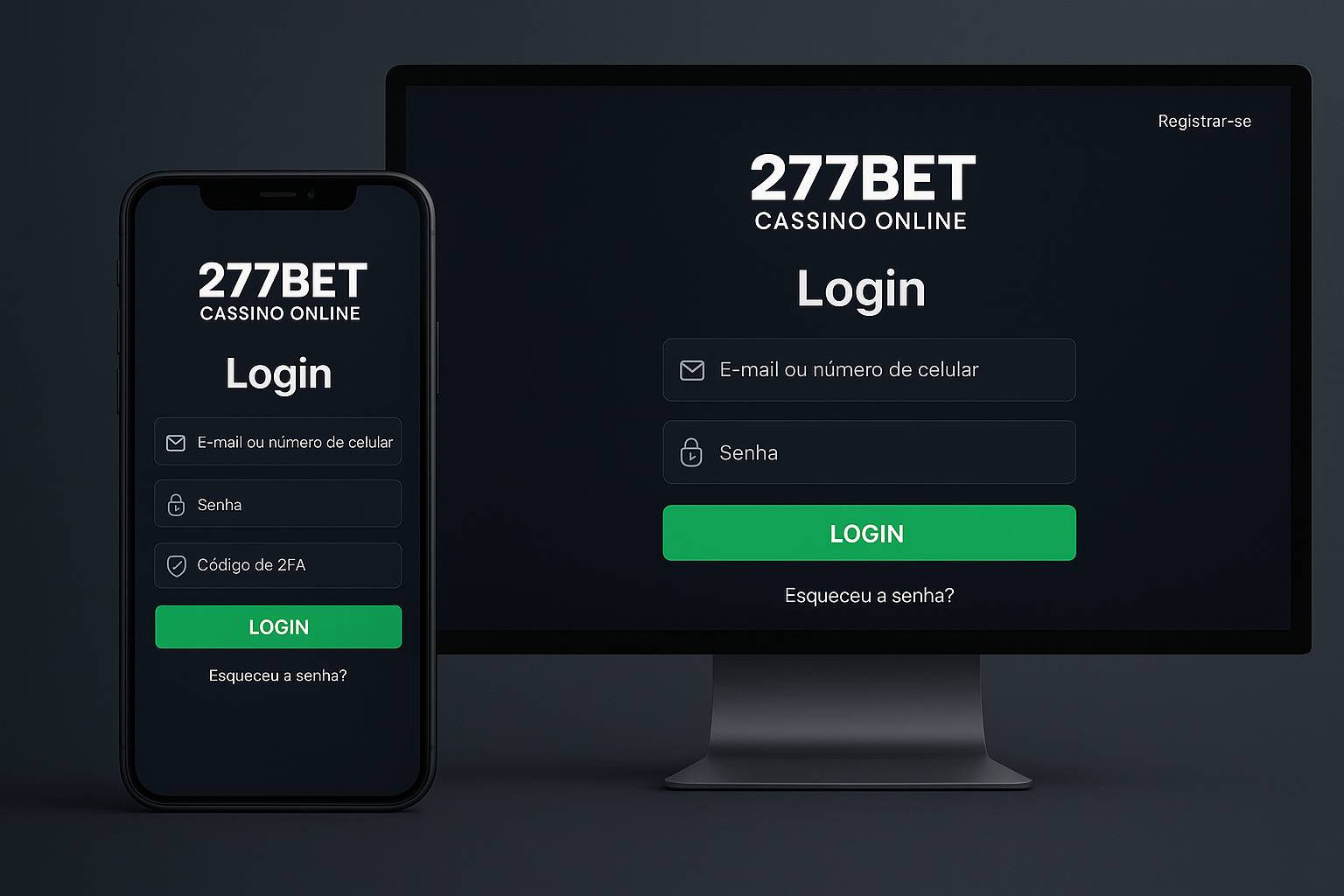 Criar uma nova Conta no plataforma 277BET